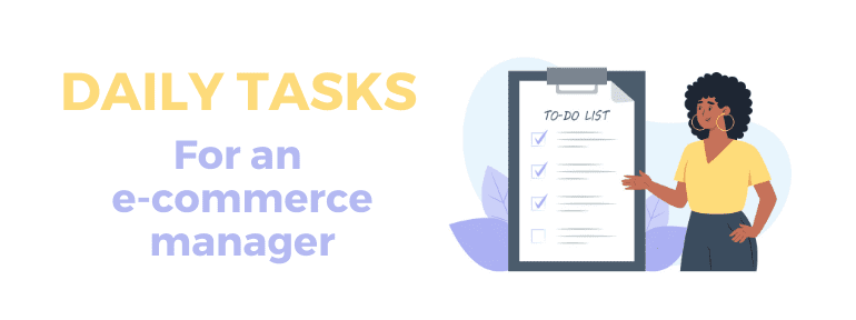 daily tasks ecommerce manager