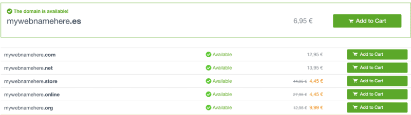 Extensions for your domain name
