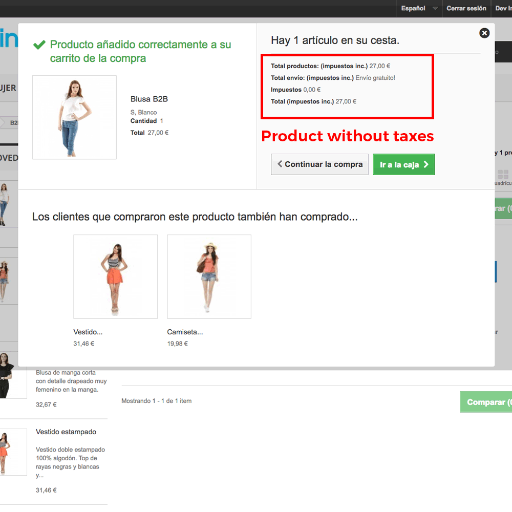 Tax elimination module by category/customer (reverse charge)