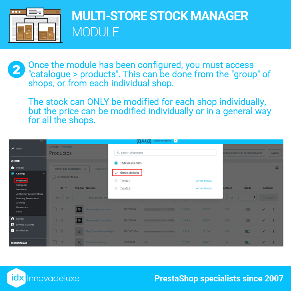 Multi Store Stock Manager 2