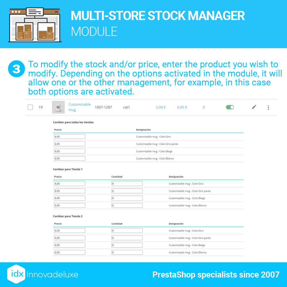 Multi Store Stock Manager 3