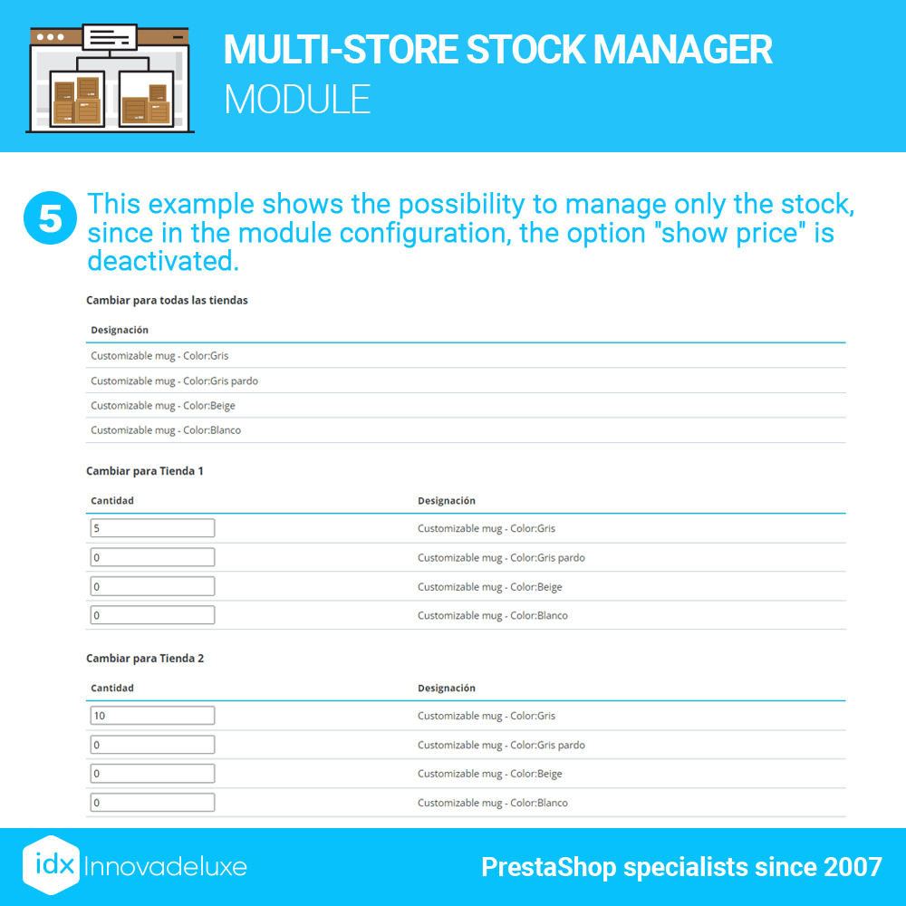 Multi Store Stock Manager 5